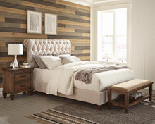 Load image into Gallery viewer, Devon Tufted Upholstered California King, Eastren King, &amp; Queen Bed Beige