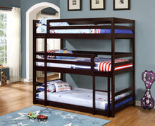 Load image into Gallery viewer, Sandler Twin Triple Bunk Bed Cappuccino