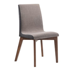 Load image into Gallery viewer, Redbridge Upholstered Side Chairs Grey and Natural Walnut (Set of 2)