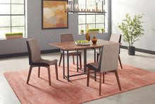 Load image into Gallery viewer, Redbridge Upholstered Side Chairs Grey and Natural Walnut (Set of 2)