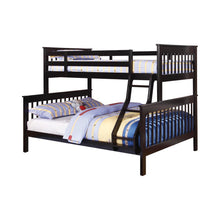 Load image into Gallery viewer, Chapman Twin Over Full Bunk Bed Black