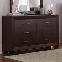 Load image into Gallery viewer, Kauffman 6-drawer Dresser Dark Cocoa