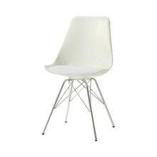 Load image into Gallery viewer, Juniper Armless Dining Chairs White and Chrome (Set of 2)