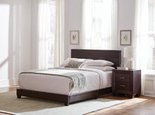 Load image into Gallery viewer, Dorian Upholstered California King, E.King, &amp; Queen Bed Black, Brown, &amp; Grey
