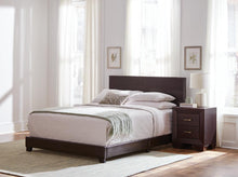 Load image into Gallery viewer, Dorian Upholstered California King, E.King, &amp; Queen Bed Black, Brown, &amp; Grey
