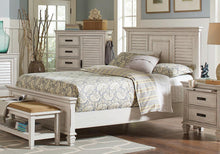 Load image into Gallery viewer, Franco Eastern King &amp; Queen Panel Bed Antique White &amp; Oak