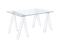 Load image into Gallery viewer, Amaturo Writing Desk with Glass Top Clear