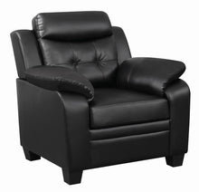 Load image into Gallery viewer, Finley Tufted Upholstered Chair Black