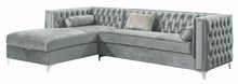Load image into Gallery viewer, Bellaire Button-tufted Upholstered Sectional Silver