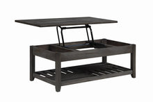 Load image into Gallery viewer, Cliffview Lift Top Coffee Table with Storage Cavities Grey