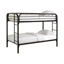 Load image into Gallery viewer, Morgan Twin Over Twin Bunk Bed Black