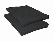 Load image into Gallery viewer, 7&quot; Deluxe Futon Pad Black