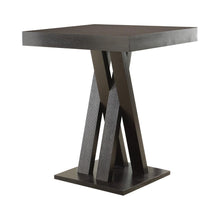 Load image into Gallery viewer, Freda Double X-shaped Base Square Bar Table Cappuccino