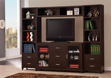 Load image into Gallery viewer, Lewes 2-door TV Stand with Adjustable Shelves Cappuccino