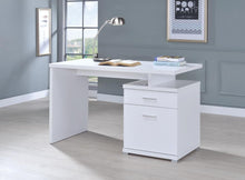 Load image into Gallery viewer, Irving 2-drawer Office Desk with Cabinet White