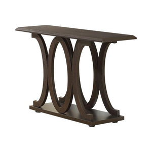 Shelly C-shaped Base Sofa Table Cappuccino