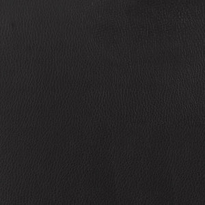 Bowman Round Upholstered Ottoman Black