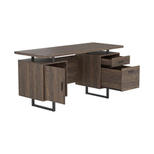 Load image into Gallery viewer, Lawtey Floating Top Office Desk Weathered Grey
