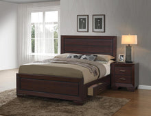Load image into Gallery viewer, Kauffman California King, Eastren King, &amp; Queen Panel Bed Dark Cocoa
