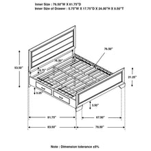 Load image into Gallery viewer, Kauffman California King, Eastren King, &amp; Queen Panel Bed Dark Cocoa