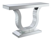 Load image into Gallery viewer, Saanvi Console Table with U-shaped Base Clear Mirror