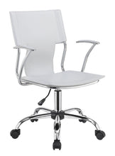 Load image into Gallery viewer, Himari Adjustable Height Office Chair White and Chrome