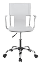 Load image into Gallery viewer, Himari Adjustable Height Office Chair White and Chrome