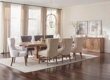 Load image into Gallery viewer, Florence Double Pedestal Dining Table Rustic Smoke
