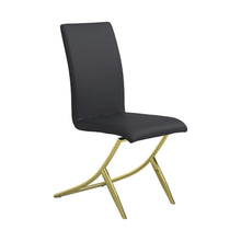 Load image into Gallery viewer, Carmelia Upholstered Side Chairs Black (Set of 4)