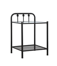 Load image into Gallery viewer, Livingston 1-shelf Nightstand with Glass Top Dark Bronze