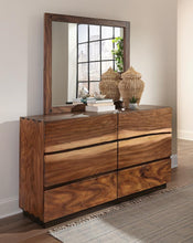 Load image into Gallery viewer, Winslow 6-drawer Dresser Smokey Walnut and Coffee Bean