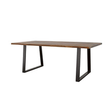 Load image into Gallery viewer, Ditman Live Edge Dining Table Grey Sheesham and Black