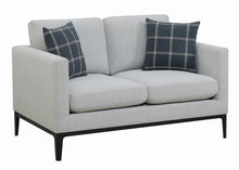 Load image into Gallery viewer, Apperson Cushioned Back Loveseat Light Grey