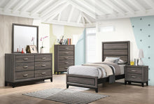 Load image into Gallery viewer, Watson Full &amp; Twin Panel Bed Grey Oak