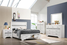 Load image into Gallery viewer, Miranda Full &amp; Twin Storage Bed White