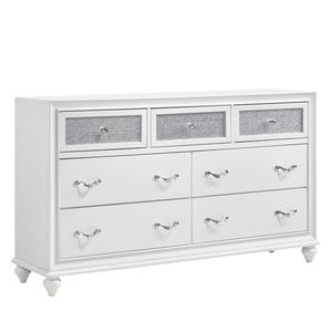 Barzini 7-drawer Dresser White