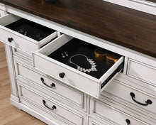 Load image into Gallery viewer, Hillcrest 9-drawer Dresser Dark Rum and White