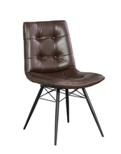 Load image into Gallery viewer, Aiken Upholstered Tufted Side Chairs Brown (Set of 4)