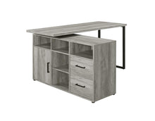 Load image into Gallery viewer, Hertford L-shape Office Desk with Storage Grey Driftwood