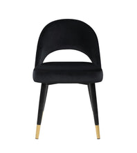 Load image into Gallery viewer, Lindsey Arched Back Upholstered Side Chairs Black (Set of 2)