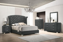 Load image into Gallery viewer, Melody 2-drawer Upholstered Nightstand Grey