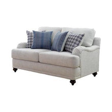 Load image into Gallery viewer, Glenn Recessed Arms Loveseat Light Grey
