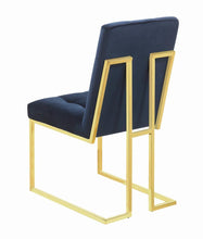 Load image into Gallery viewer, Cisco Tufted Back Side Chairs Ink Blue (Set of 2)