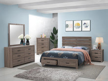 Load image into Gallery viewer, Brantford Eastern King &amp; Queen Panel Bed Barrel Oak