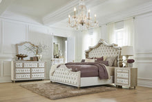 Load image into Gallery viewer, Antonella 7-drawer Upholstered Dresser Ivory and Camel