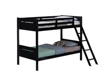 Load image into Gallery viewer, Littleton Twin Over Twin Bunk Bed Black