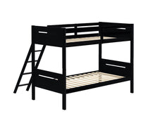 Load image into Gallery viewer, Littleton Twin Over Twin Bunk Bed Black