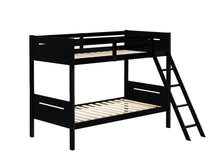 Load image into Gallery viewer, Littleton Twin Over Twin Bunk Bed Black