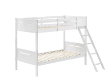 Load image into Gallery viewer, Littleton Twin Over Twin Bunk Bed White