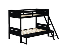 Load image into Gallery viewer, Littleton Twin Over Full Bunk Bed Black